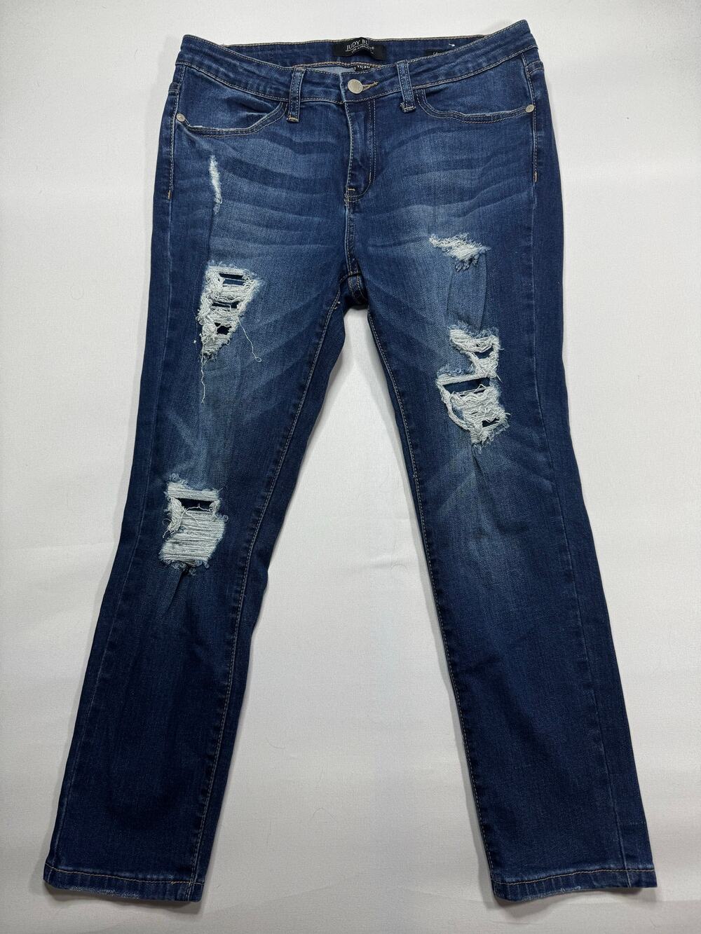 Judy Blue Women's Capri Fit Blue Stretch Denim Jeans - Size 11/30 (30x24.5)